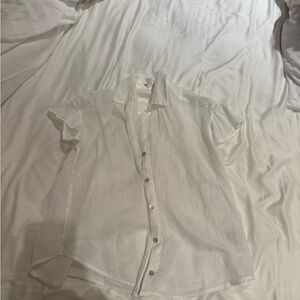 Bella Dahl Classic White Button Down Shirt